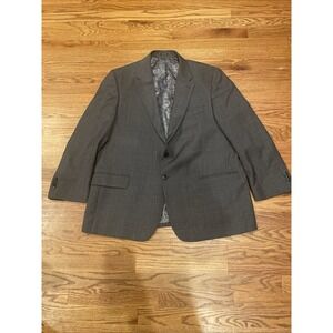 Jos A Bank The New Tradition Men's Blazer Glen Plaid Paisley Lined Wool Size 44S